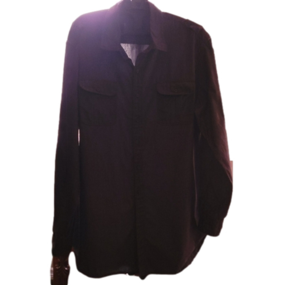 APT. 9 Dark Grey Button Down Shirt. Size XL. EXCELLENT CONDITION! - Picture 1 of 5